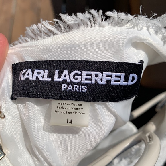 Karl Lagerfeld Tweed Classic dress Sz 14 or 12 - Picture 5 of 7
